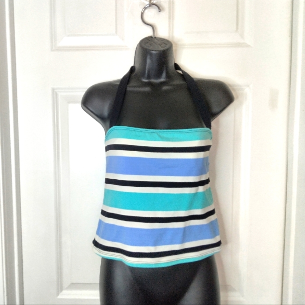La Blanca Halter Bandeau Tankini Top Size 10